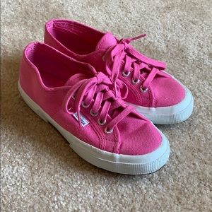 Hot Pink Superga sneakers
